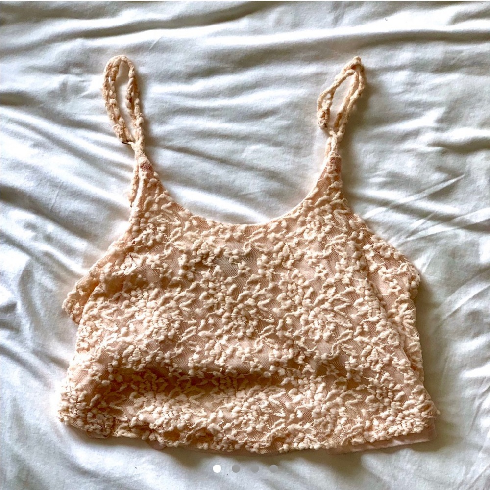 Blush pink crop top